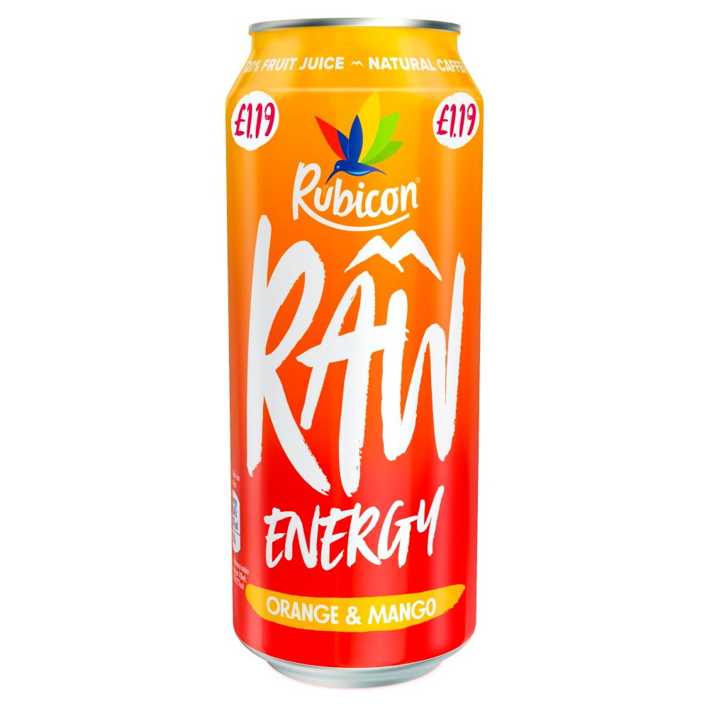 RUBICON RAW ORANGE & MANGO (500ml x12 )£1.19 *