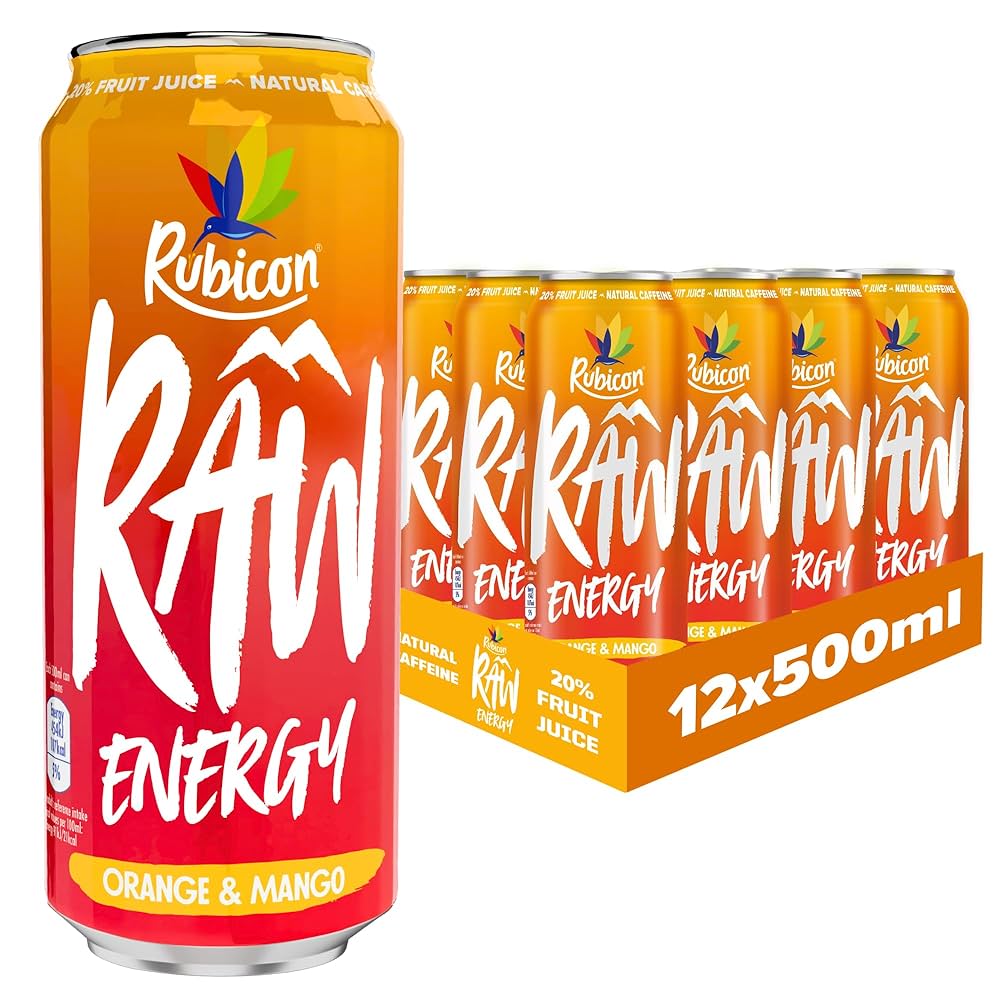 RUBICON RAW ORANGE & MANGO (500ml x12 )£1.19 *