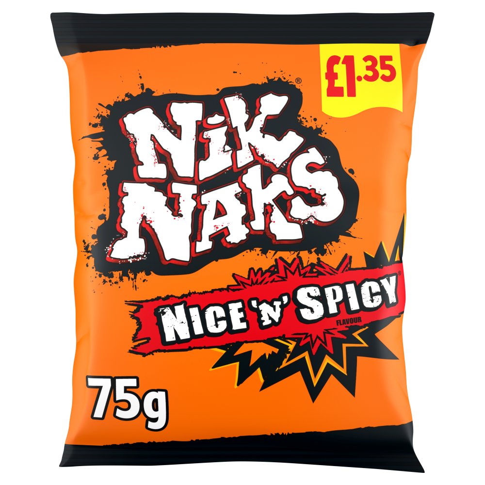 NIK NAKS NICE SPICY (20 x75g) £1.35 702776