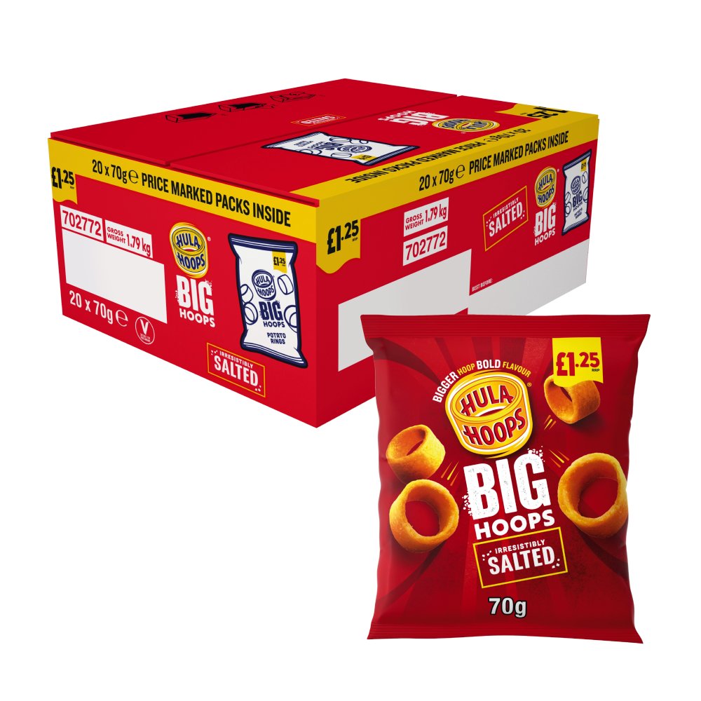 HULA HOOPS ORIGINAL (20 x 70g) £1.25 RED