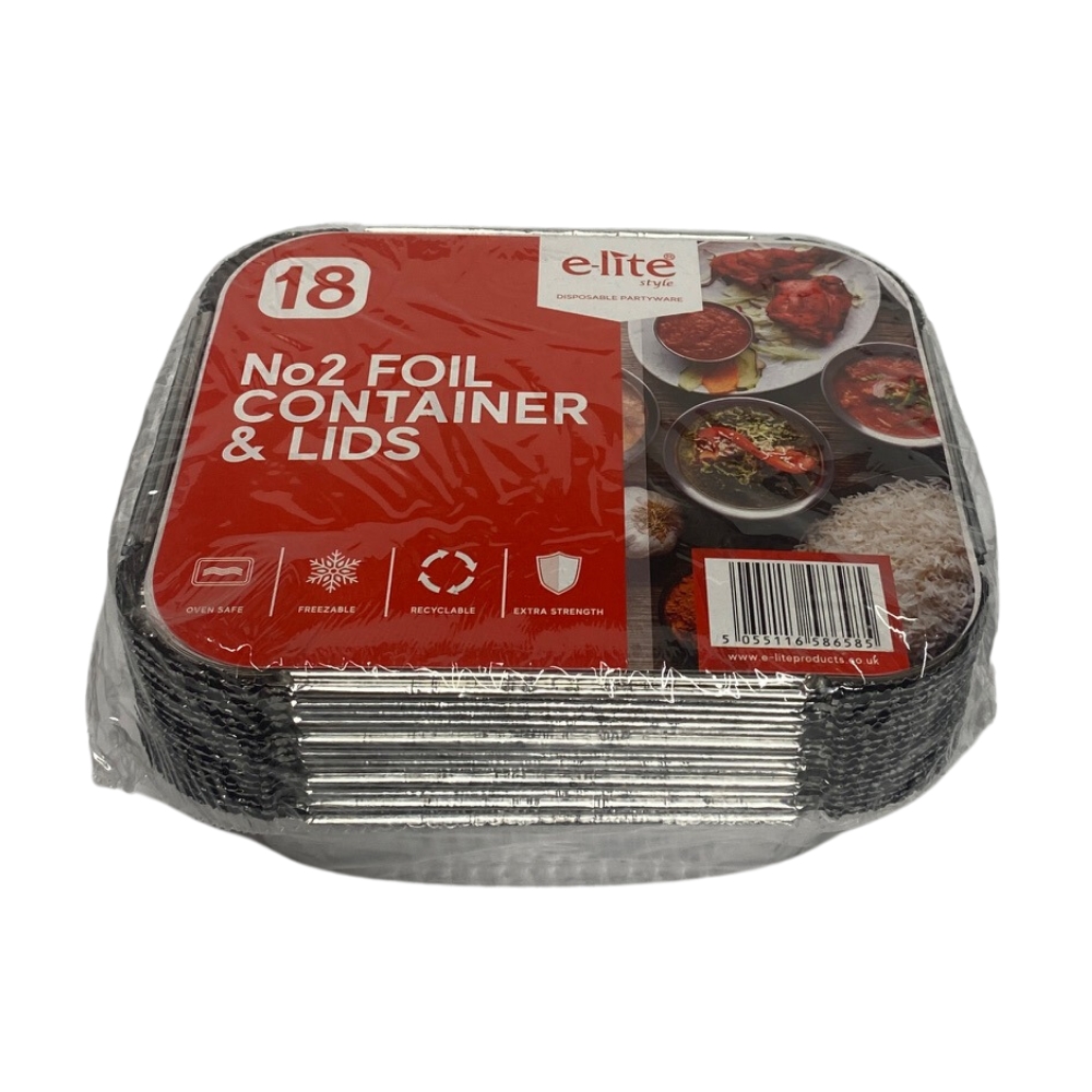 Z FOIL NO2 FOIL CONTAINERS & LIDS (18x20 SETS) elite