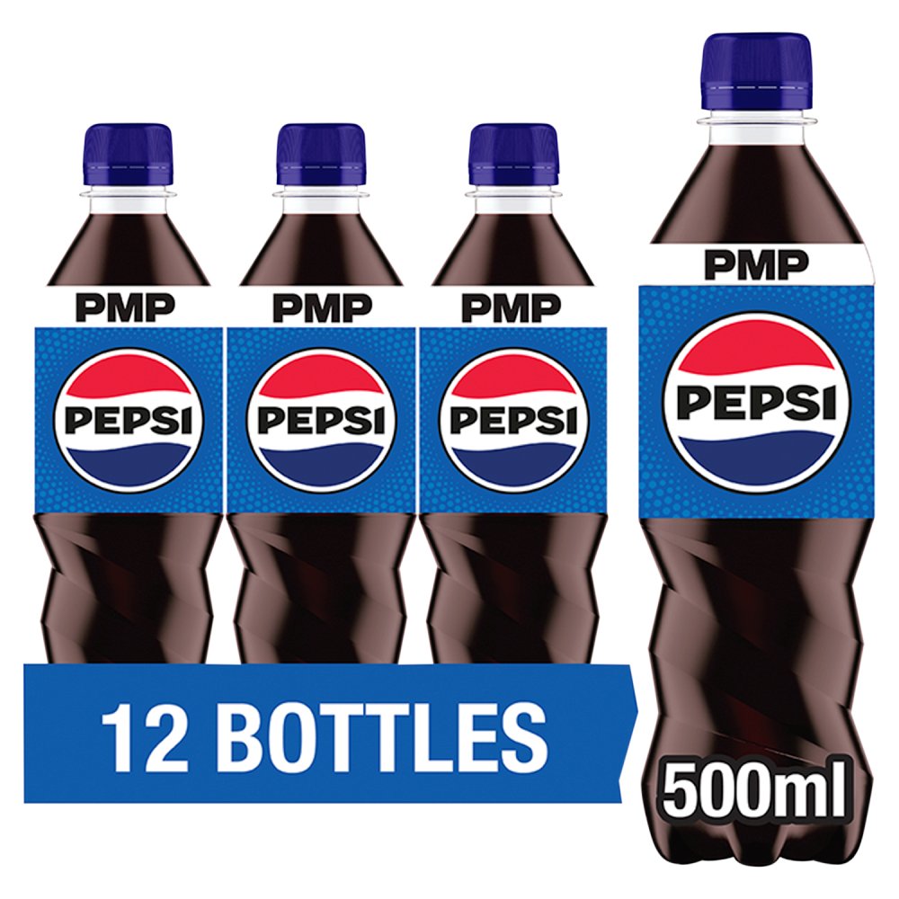PEPSI BOTTLES (500ml x12) £1.39