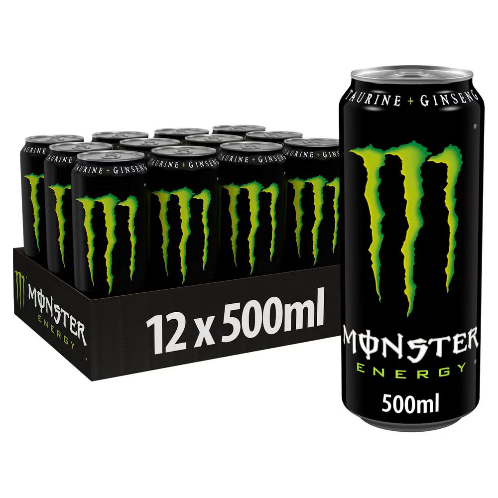 MONSTER  ORIGINAL (500ml x12) £1.75 GREEN