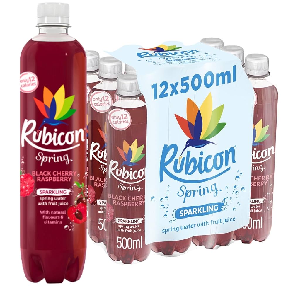 RUBICON SPRING BLACK CHERRY & RASPBERRY (500ml x12) £1.19*