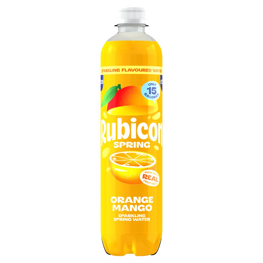 RUBICON SPRING ORANGE & MANGO (500ml x12) £1.29 *