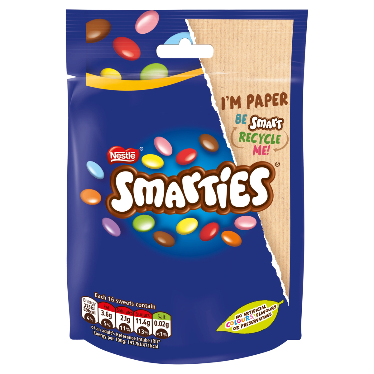 SMARTIES BAGS POUCHS (8X105G) RRP£1.99