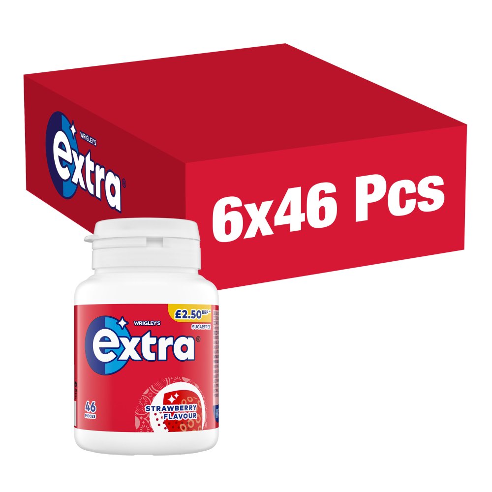 EXTRA BOTTLE STRAWBERRY (6x46g) £2.50 RED