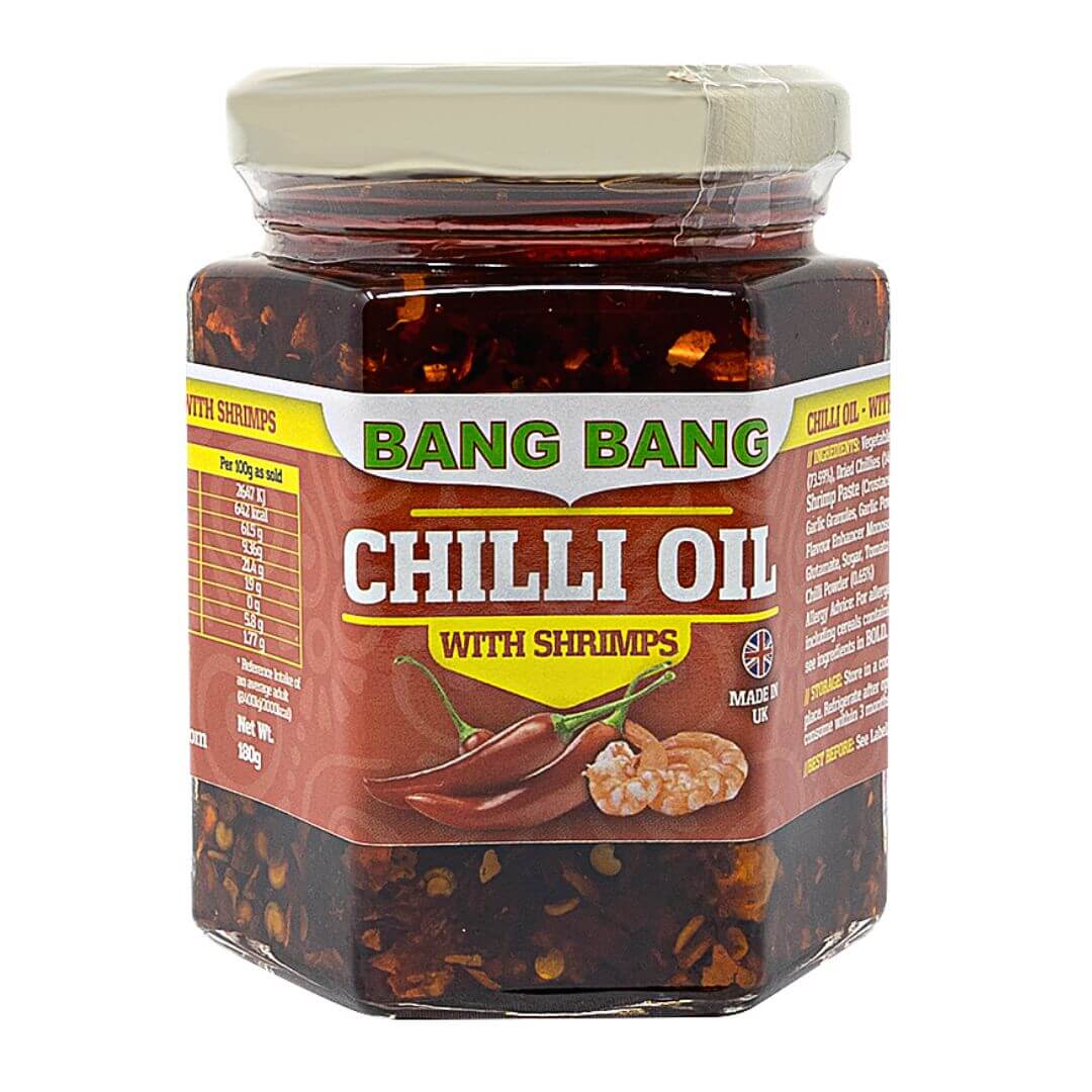 BANG BANG CHILLI OIL WITH SHRIMPS (6x180g)