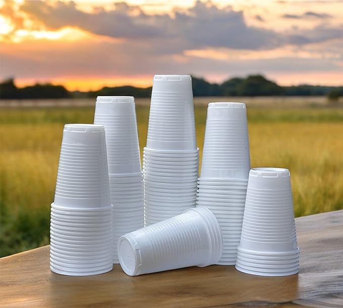 Z CUPS 7 OZ WHITE PLASTIC (100 x 30) TRENT/BV9804