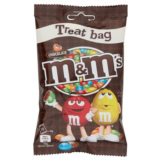 M&M CHOCOLATE TREAT BAGS (16x82g)  £1.69 BROWN