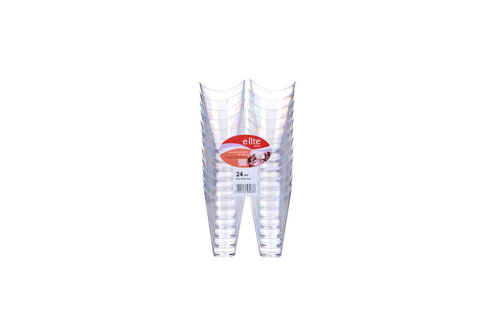 Z DESSERT CUPS OVAL TOWER ( 20PC x 24) M011 elite