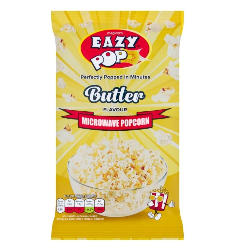 POPCORN STD BUTTER  (16x85g) YELLOW