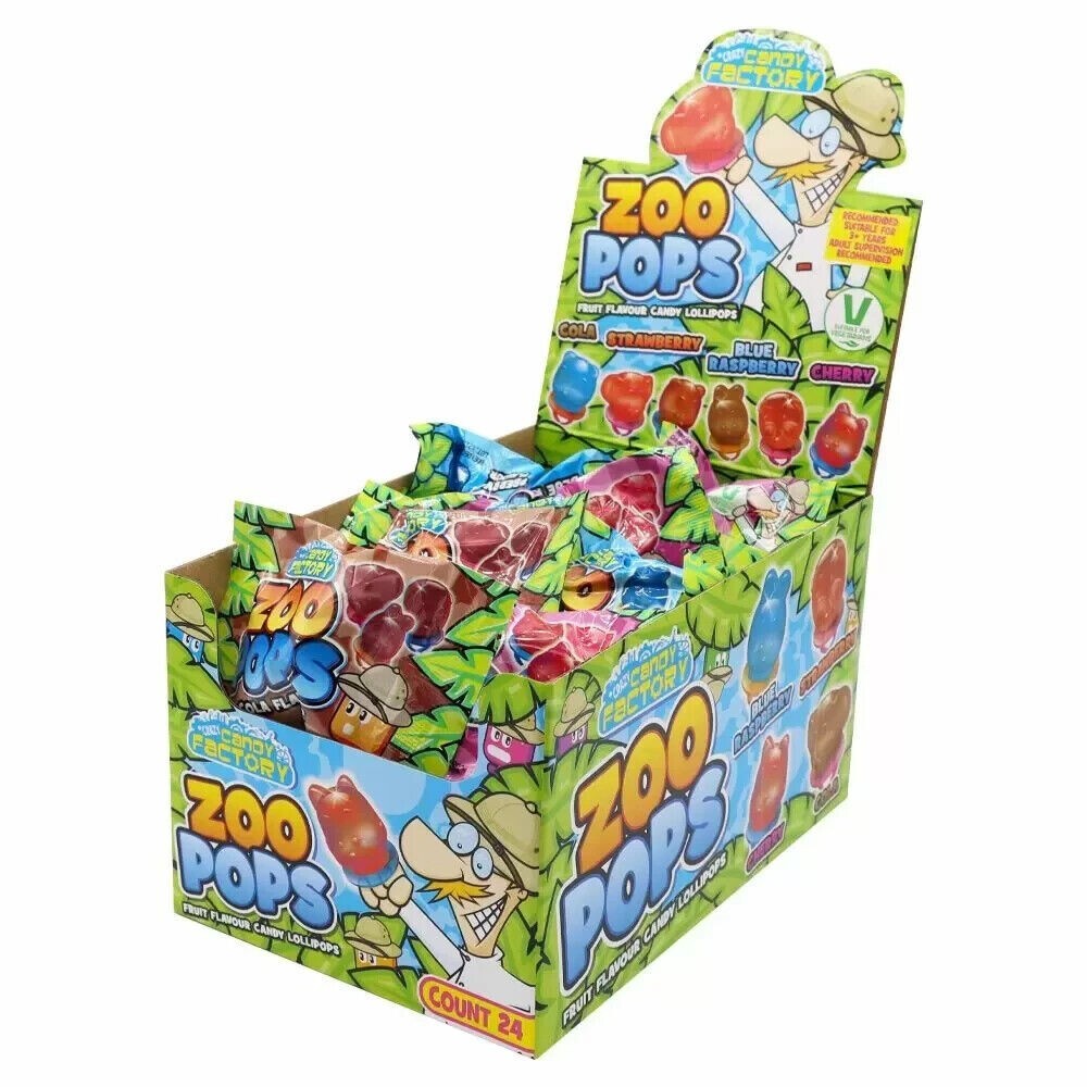 CANDY TOYS ZOO POPS (12pcs x20g) ***