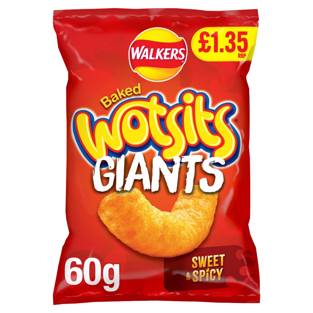 WALKERS WOTSITS SWEET & SPICY FLEMING HOT(15x60g) £1.35 300050639
