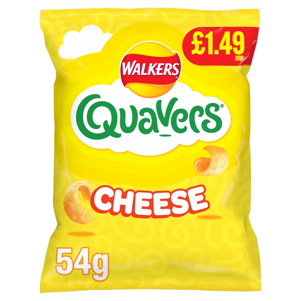 WALKERS QUAVERS CHEESE (18x54g) £1.49 300050638