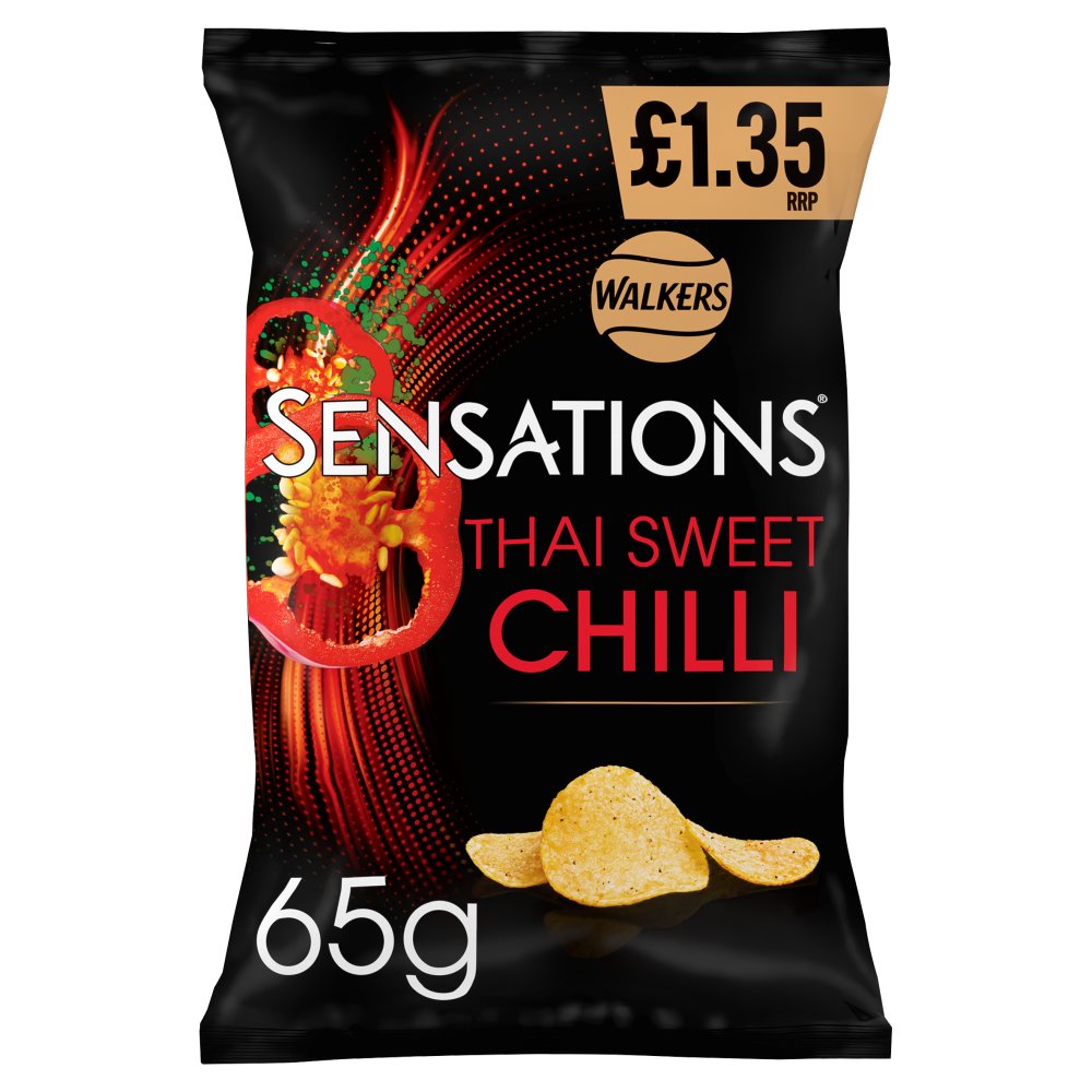 WALKERS SENSATION THAI SWEET CHILLI (18x65g) £1.35 300041762