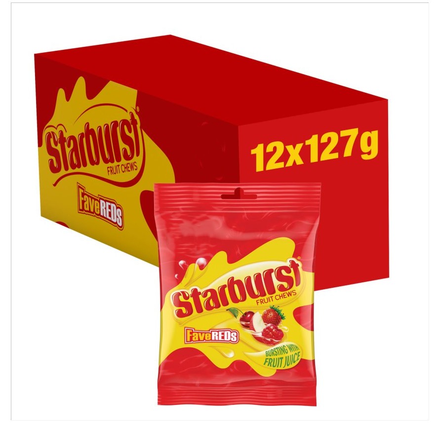 STARBURST BAGS FAVE RED (12x127g) PM RED