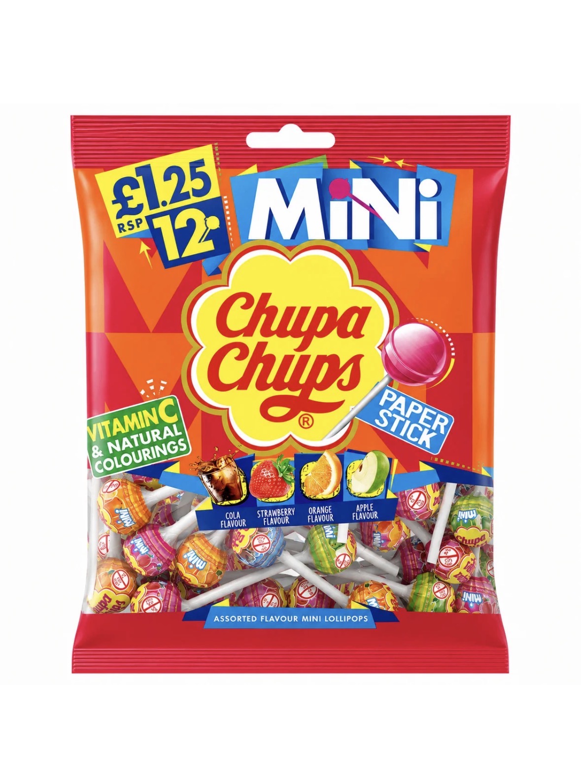 CHUPA CHUPS MINI BAGS (12x12x72g) £1.25
