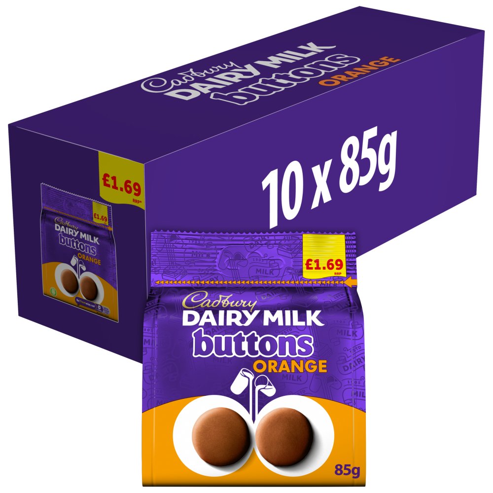 DAIRYMILK BAGS ORANGE BUTTON (10 x 95g) £1.69