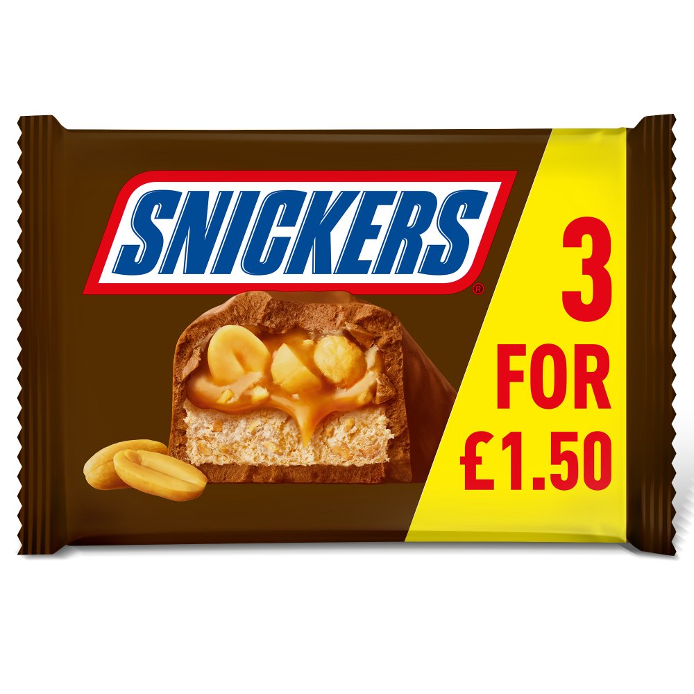 MULTIPACK SNICKERS (22x3 x41.7g) £1.50 DS60T