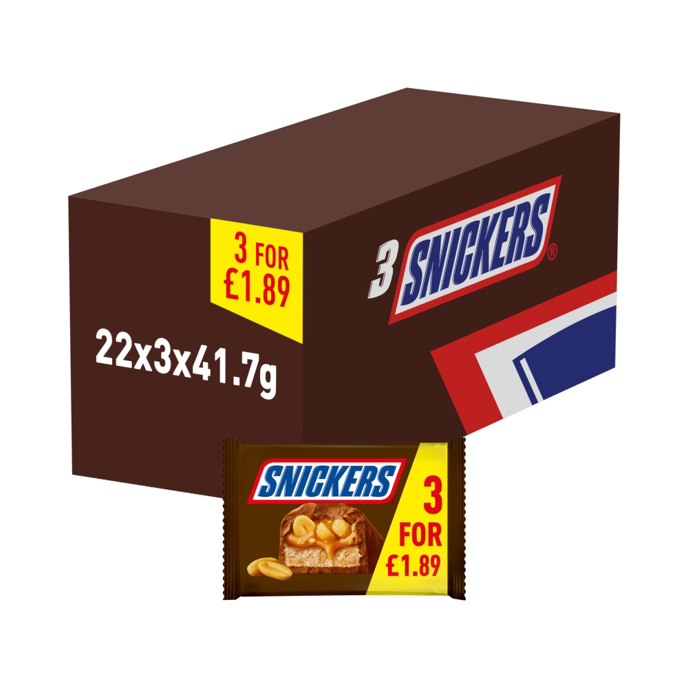MULTIPACK SNICKERS (22x3 x41.7g) £1.89 FC31R
