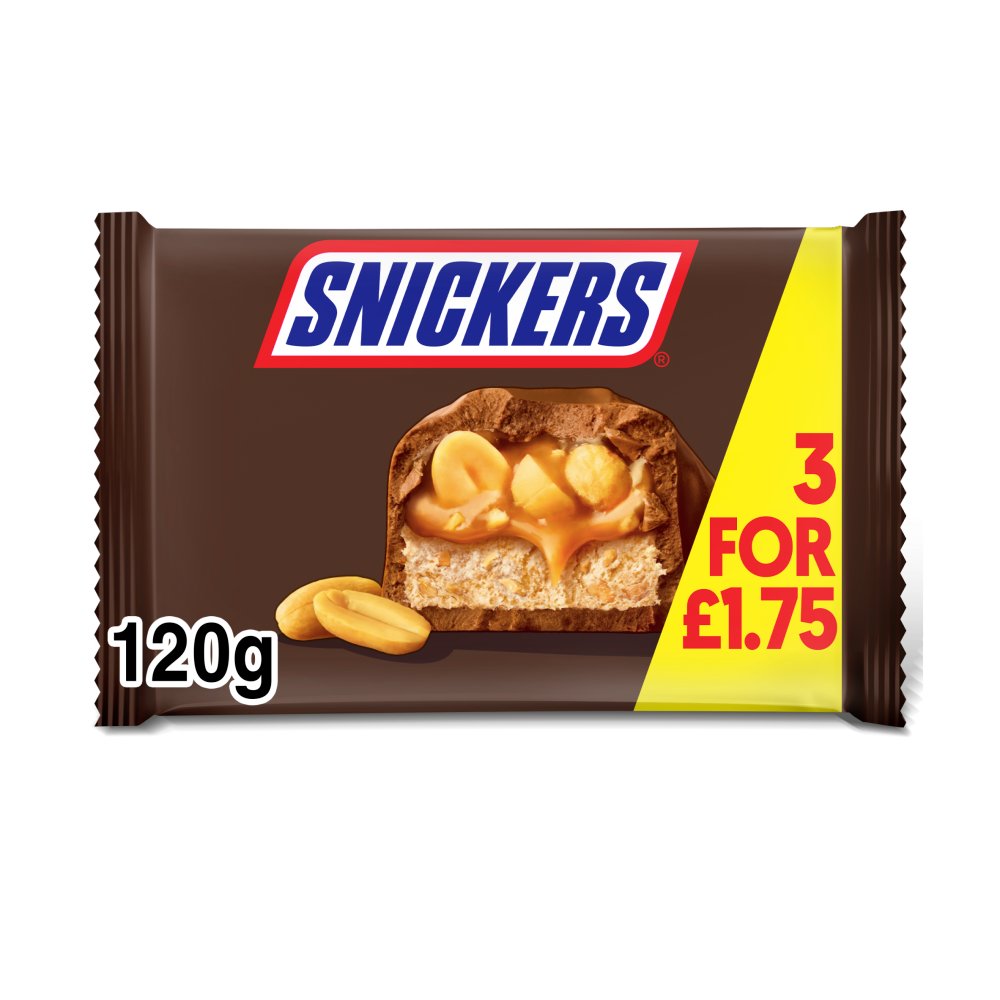 MULTIPACK SNICKERS (22x3 x40g) £1.75