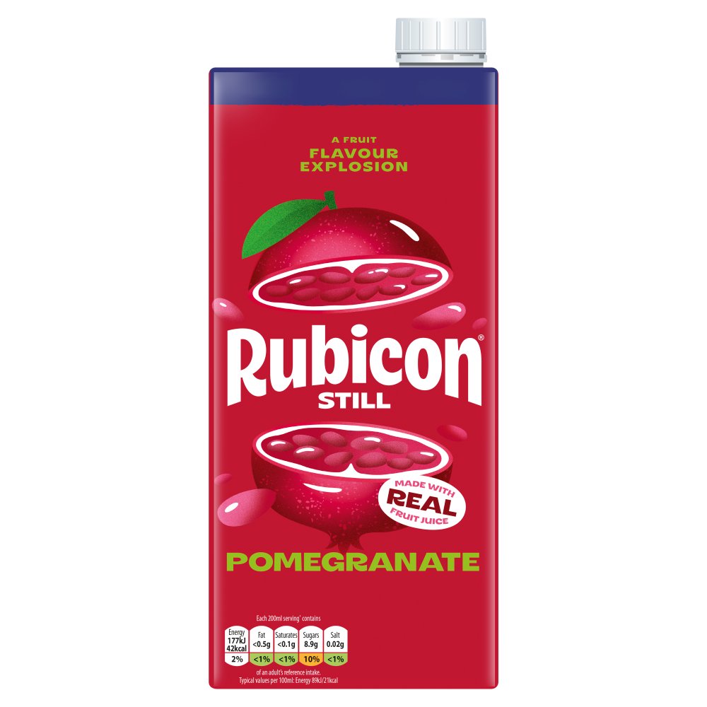 RUBICON POMEGRANATE  CARTON (1Lit x12) £1.59
