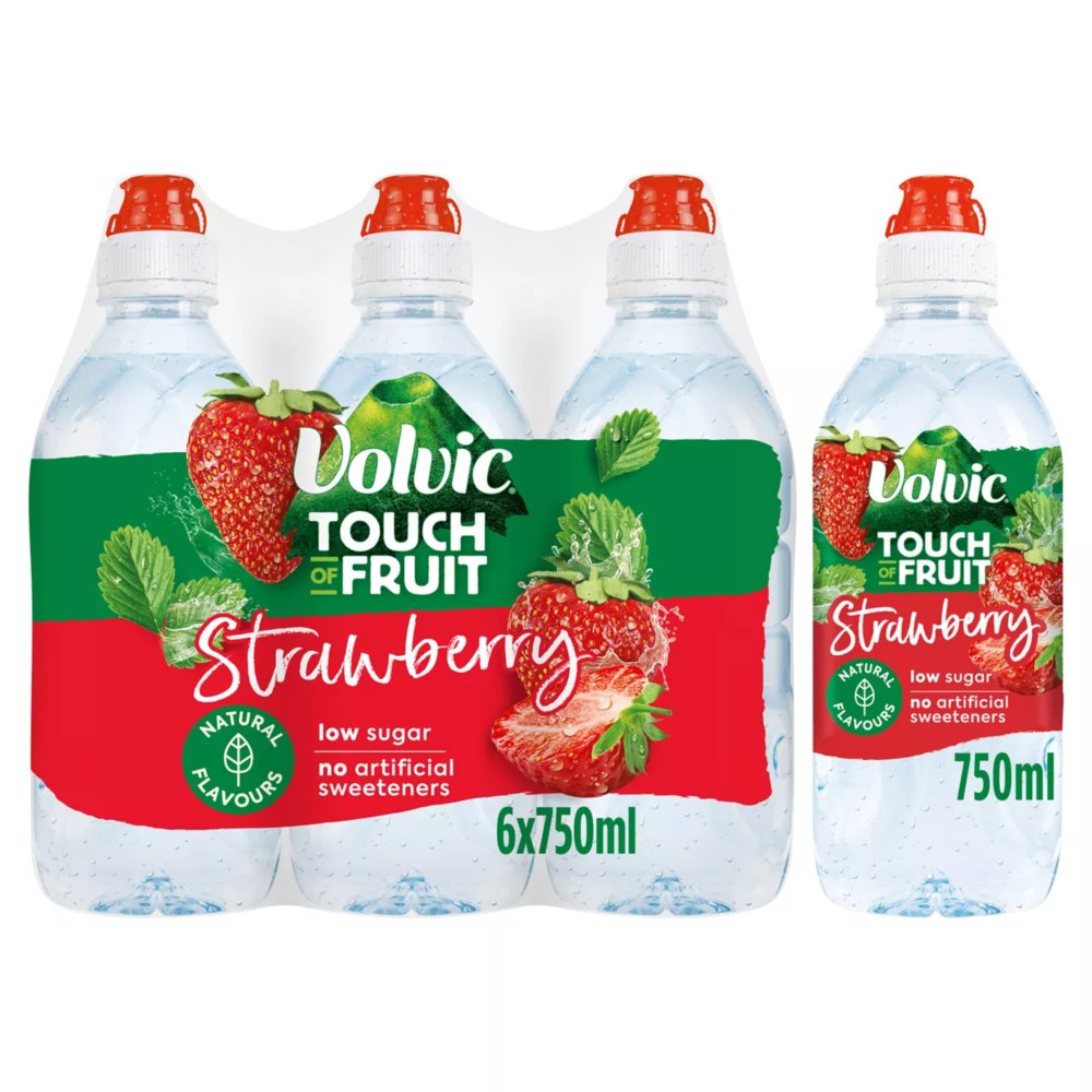 VOLVIC TOF STRAWBERRY SPORT CAP (75cl x 6)