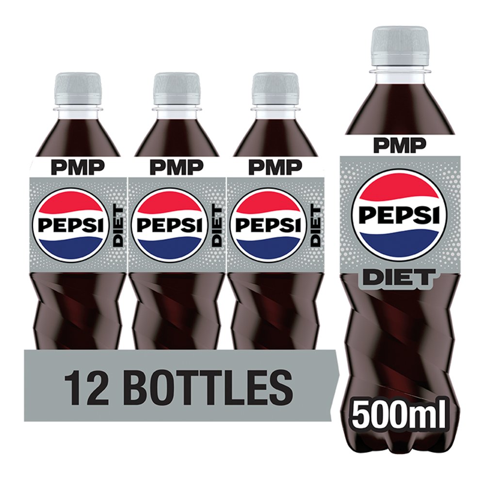 PEPSI DIET BOTTLE (500ml x12) £1.35