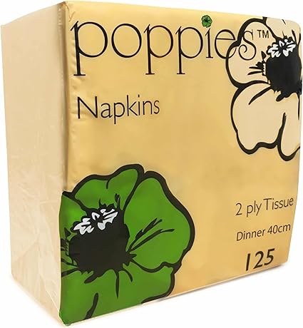 NAPKIN 2 PLY CHAMPAGNE 40CM (20×100) 2000 COMBINATIONS