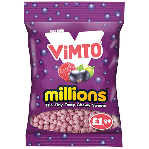 MILLIONS BAGS VIMTO (12x100g ) £1.49 HALAL