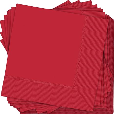 NAPKIN 2 PLY RED 40 CM (20x100 ) 2000 COMBINATION