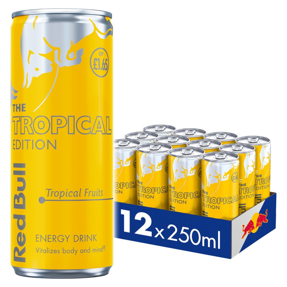 REDBULL TROPICAL (250mlx12 ) £1.65 YELLOW