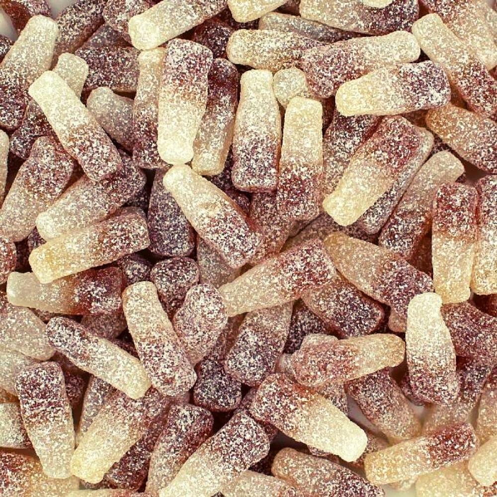 YUMMY GUMMY 1KG BAG FIZZY COLA BOTTLES 2g (SMALL) 2p