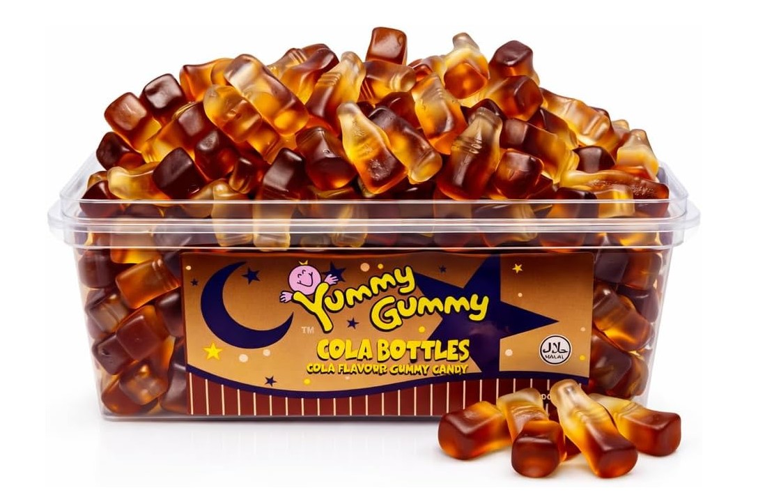 YUMMY GUMMY TUB COLA BOTTLES 2P