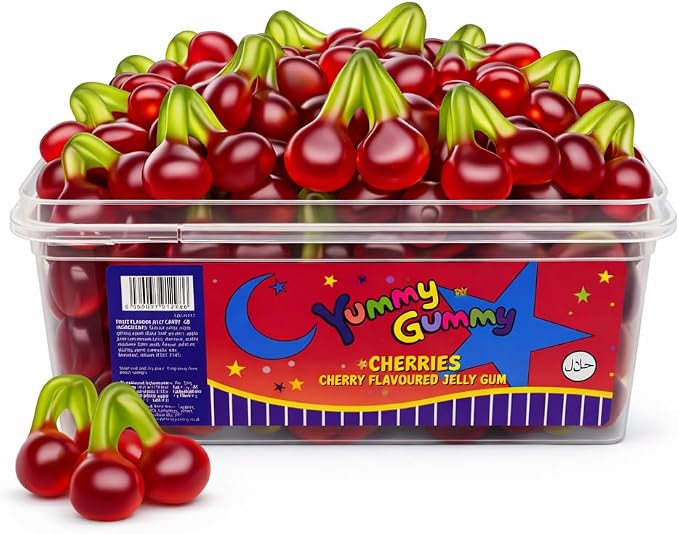 YUMMY GUMMY TUB CHERRIES 800G 10P