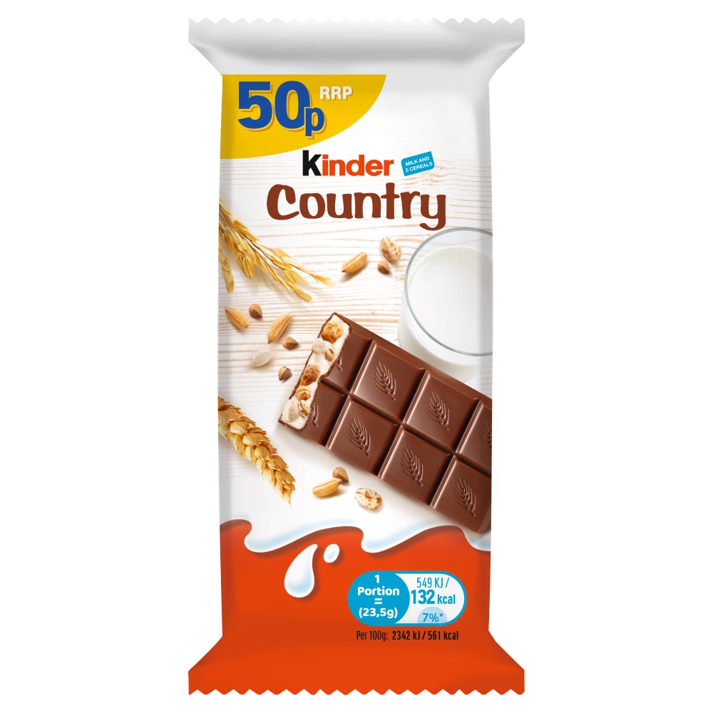 KINDER COUNTRY BAR (40x23.5g) 50P