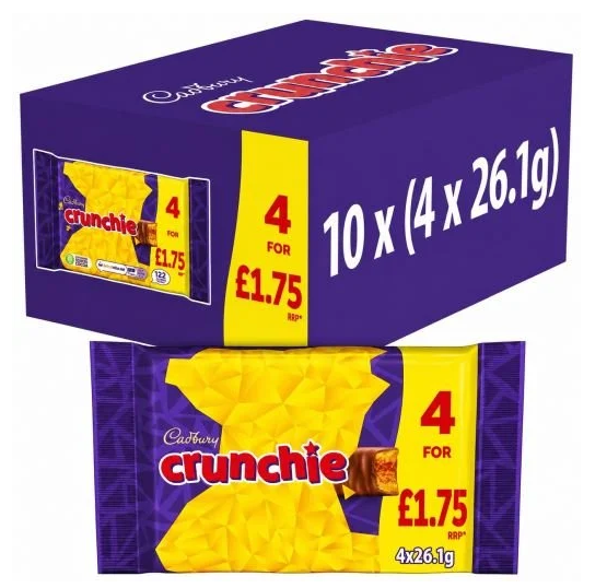 MULTIPACK CRUNCHIE (10x4x26.1g) £1.75
