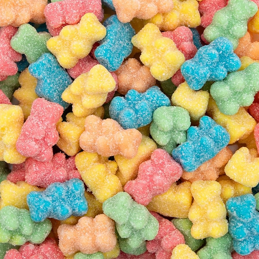 YUMMY GUMMY BAG SOUR NEON BEARS (150g x 12) £1*