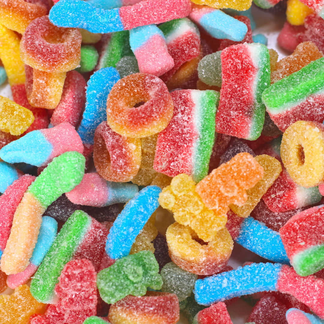 YUMMY GUMMY BAG FIZZY MIX (12x200g) £1