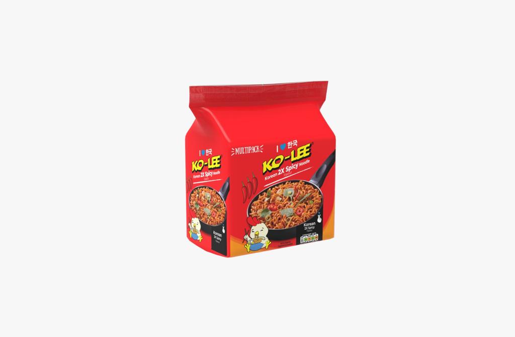 KOLEE NOODLES MULTIPACK KOREAN 2x SPICY (6x4x70g) RED