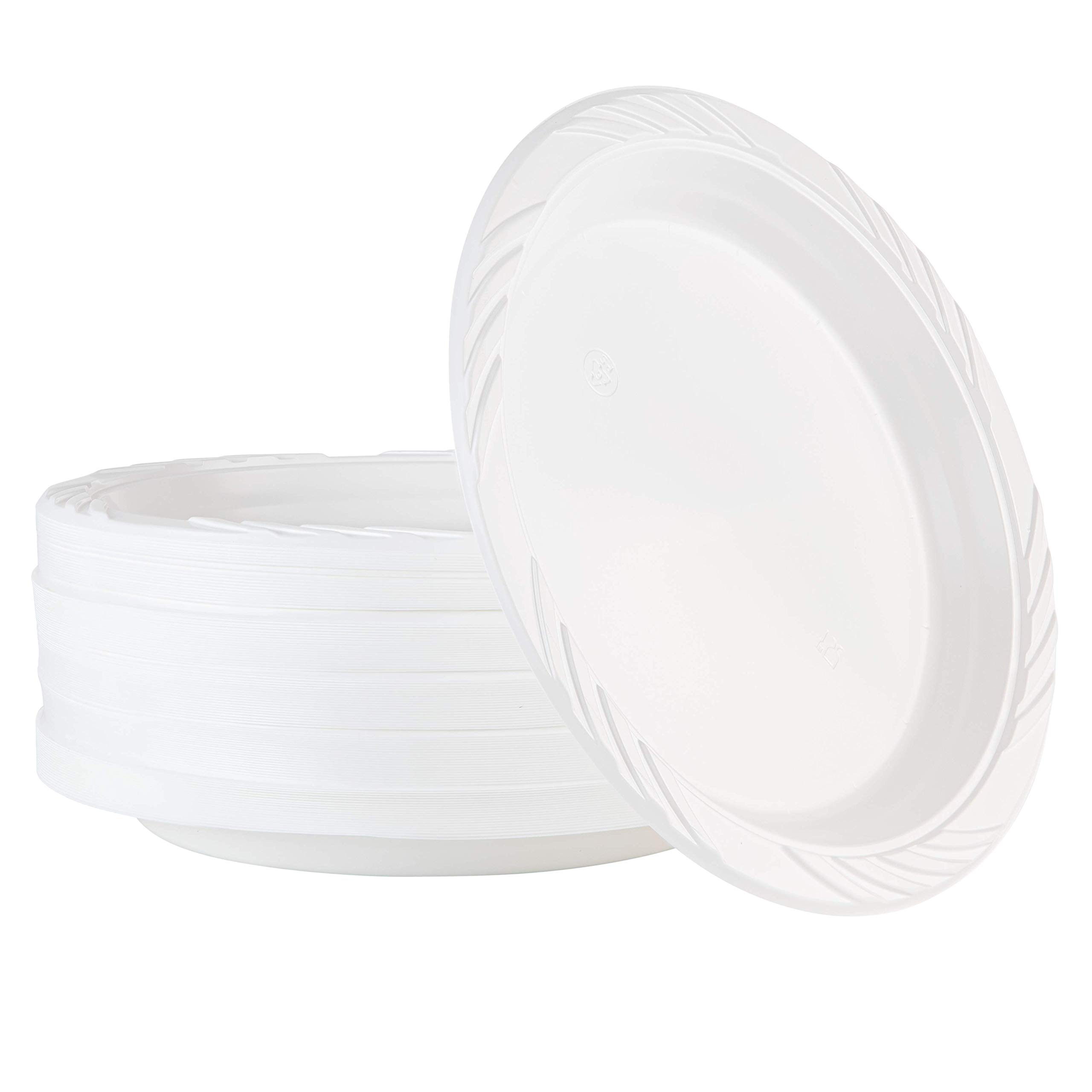 Z PLASTIC PLATES 9" REUSABLE DELUXE (100x12) DD9694