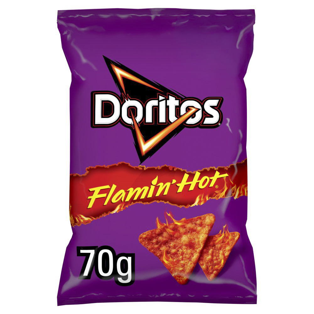 WALKERS DORITOS EXTRA FLAMING HOT (15x70g) £1.35 300050524