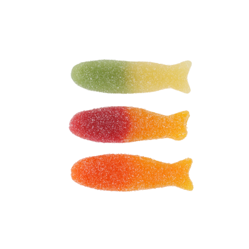 YUMMY GUMMY TUB FIZZY BIG FISH 800G 15P