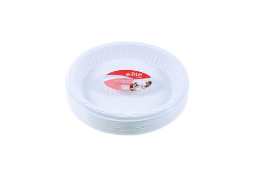 Z PLASTIC PLATES 9" 23cm REUSABLE ECO (12pk x40)  ELITE