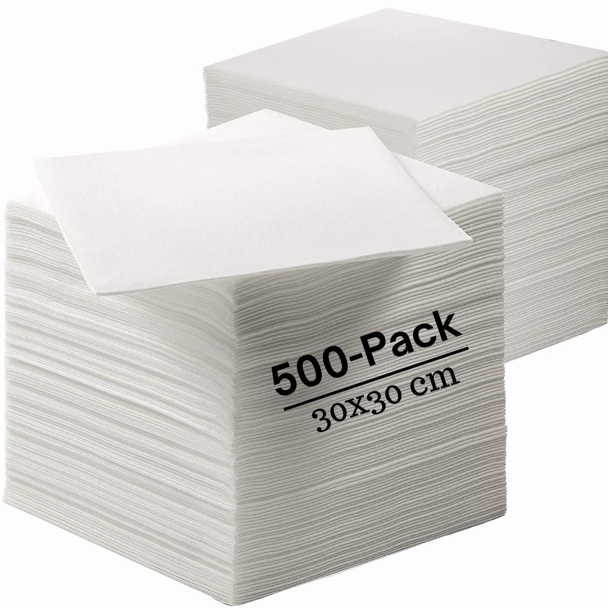 NAPKIN 1PLY WHITE 30CM (500x10) SPD 314