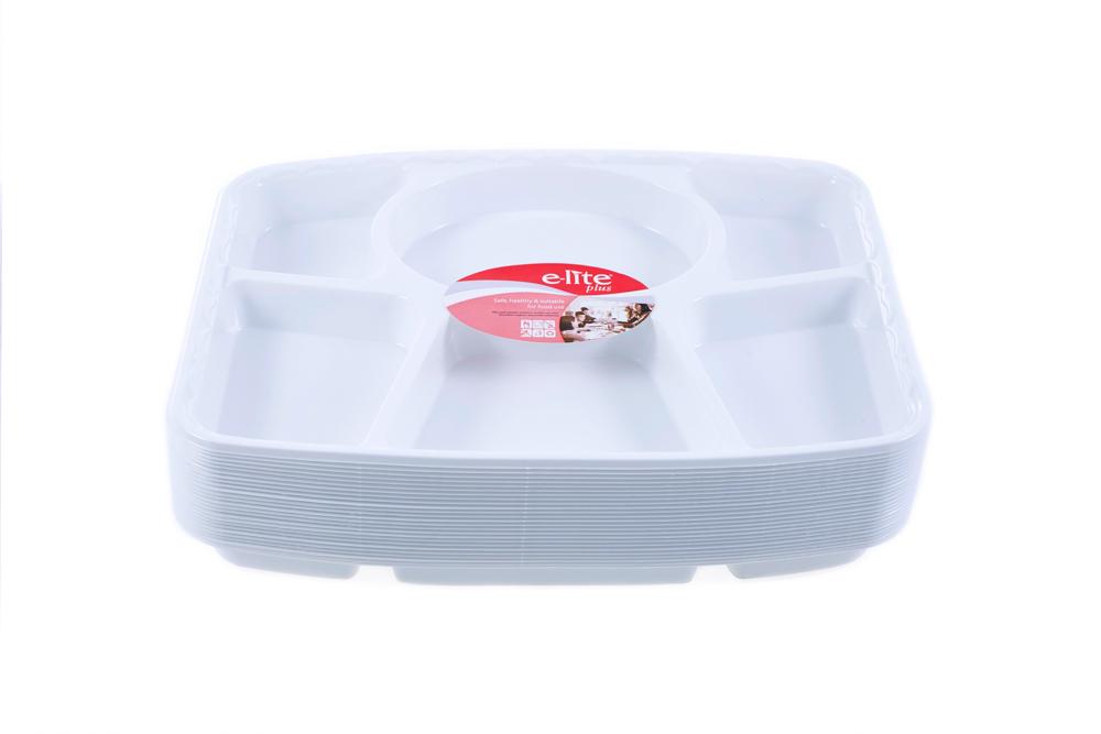 Z 6 COM SECTION THALI REUSABLE ECO (20 x10) ELITE