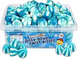 SWEETZONE TUB JELLY BLUE TWIST KISSES (350PC x700g) 7P