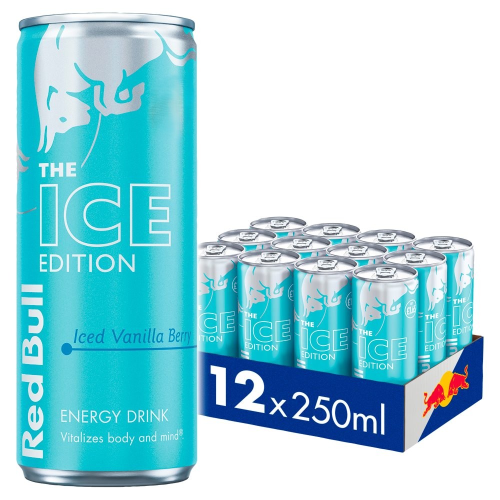 REDBULL WINTER  EDITION ICED VANILA BERRY (250mlx12) £1.75