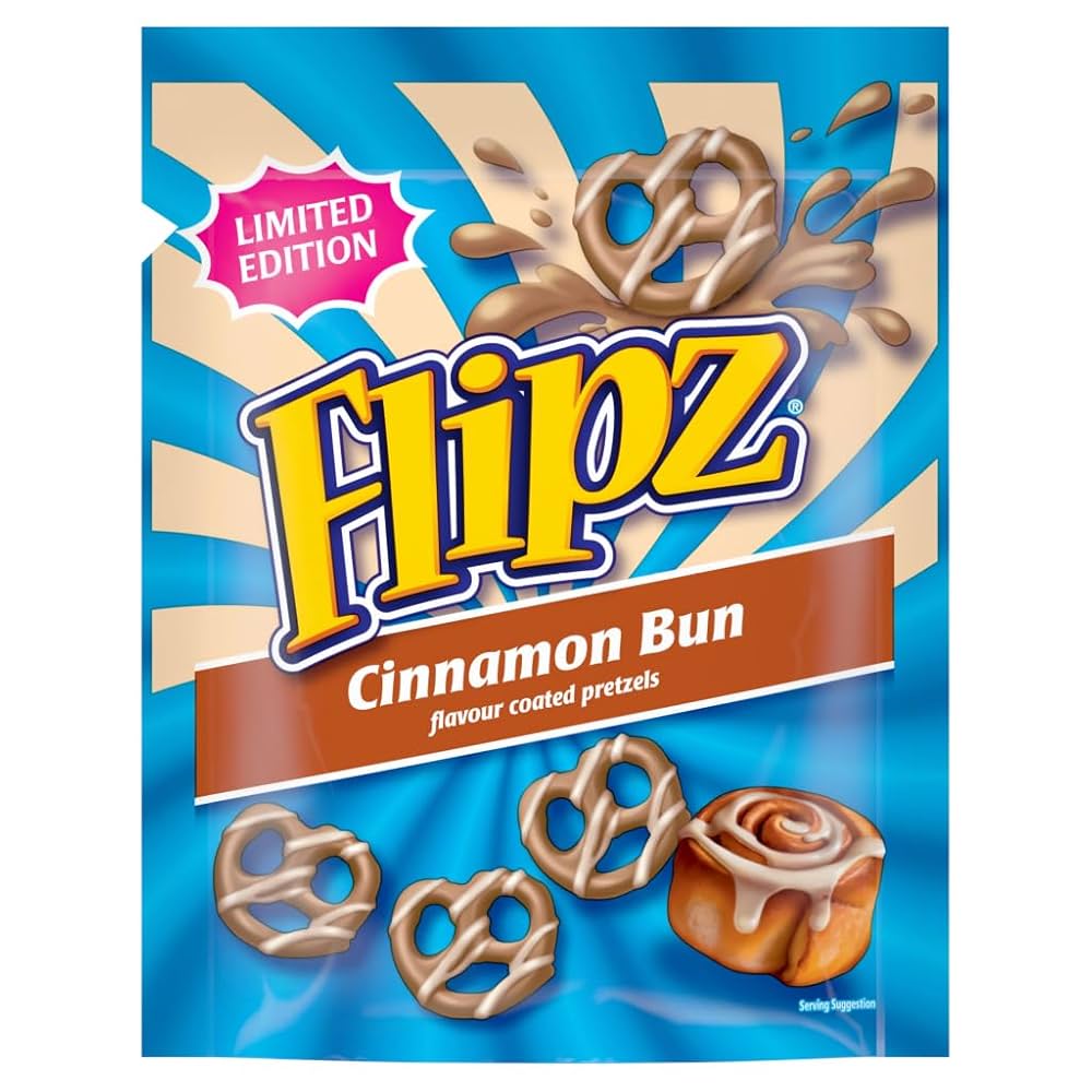 FLIPZ CINNAMON BUN FLAVOUR COATED (12x80g) 45800 £1.49 /45318